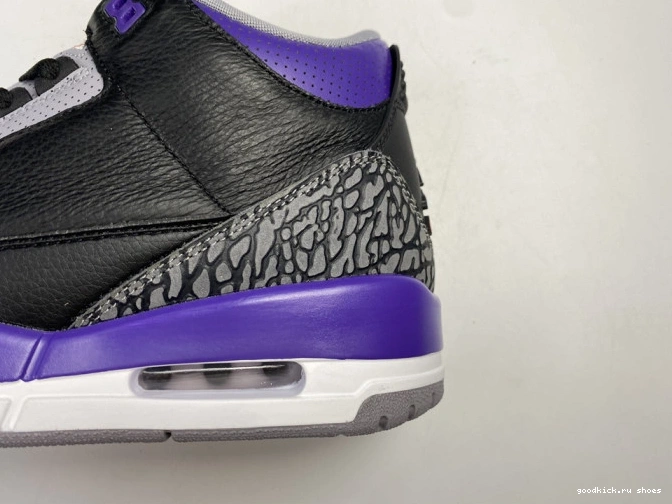 Purple Air Court Jordan 3 Black CT8532 050 Retro 0811